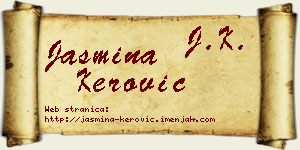 Jasmina Kerović vizit kartica